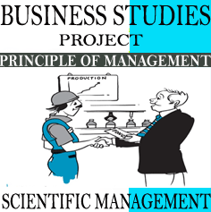 Business-Studies project on scientific management techniques